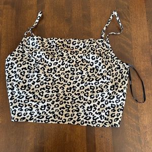 Forever 21 leopard print tank size small